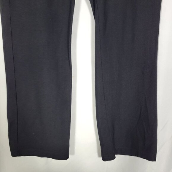 Women's Eileen Fisher Black Pull On Straight Leg Crepe Stretch Pants Size S - Picture 4 of 11
